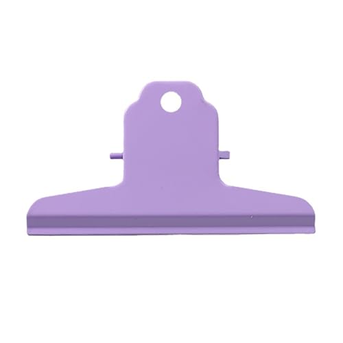4 Zoll Große Bull Büroklammern, Aufhängbare Metallscharnier Clip Ordnerklammern Geldbinder Clip Klammern für Zuhause, Büro, Schule(Lila) von Tomotato