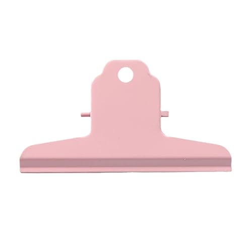 4 Zoll Große Bull Büroklammern, Aufhängbare Metallscharnier Clip Ordnerklammern Geldbinder Clip Klammern für Zuhause, Büro, Schule(Rosa) von Tomotato