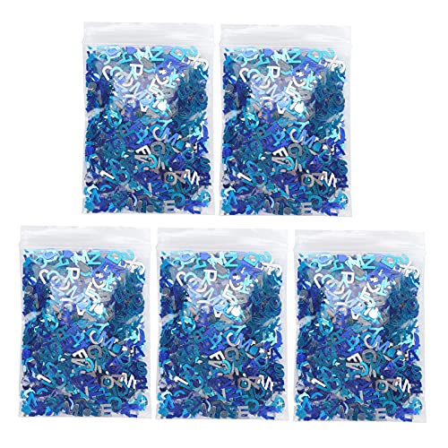 Blaue Konfetti Partyglitter, 8mm metallische Konfetti Pailletten, Buchstaben Pailletten Tischdekorationen für Thanksgiving Partyzubehör Blaue Konfetti Partyglitter, 8mm metallische Konfetti Pailletten, Buchstaben Pailletten Tischdekorationen für Thanksgiving Partyzubehör von Tomotato