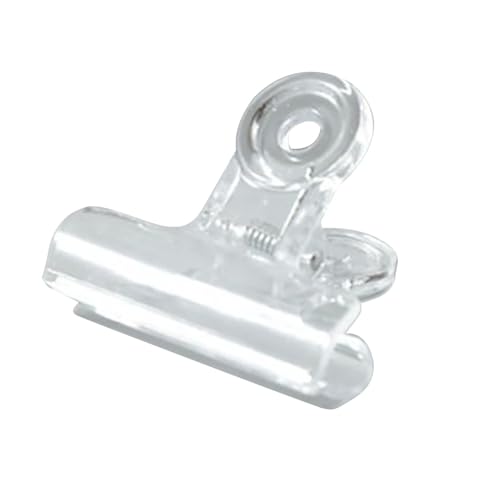 Durchsichtiger Clip aus Kunststoff, Bulldog Scharnierclip für Zuhause Büro Schule, Kleine Transparente Scharnier Büroklammer zum Basteln von Lebensmitteltüten Durchsichtiger Clip aus Kunststoff, Bulldog Scharnierclip für Zuhause Büro Schule, Kleine Transparente Scharnier Büroklammer zum Basteln von Lebensmitteltüten von Tomotato