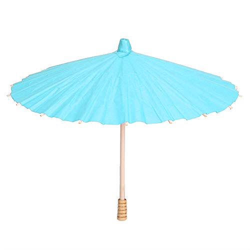 Papierschirm, 30cm Blanker Ölpapierschirm DIY Malpapierschirm für Hochzeits, Brautparty und Partydekoration (Blau) von Tomotato