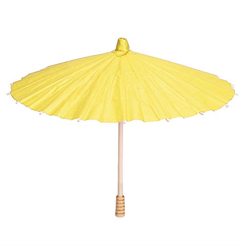 Papierschirm, 30cm Blanker Ölpapierschirm DIY Malpapierschirm für Hochzeits, Brautparty und Partydekoration (Gelb) von Tomotato
