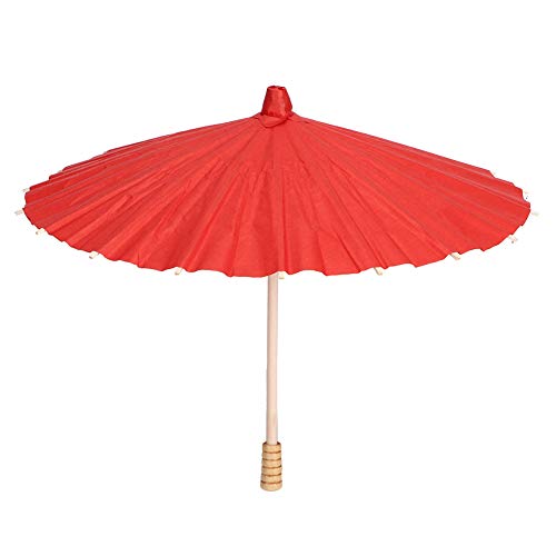Papierschirm, 30cm Blanker Ölpapierschirm DIY Malpapierschirm für Hochzeits, Brautparty und Partydekoration (Rot) von Tomotato
