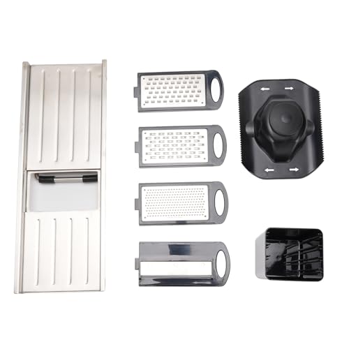 Tomotato 4-in-1 Gemüseschneider, manueller Gemüsehobel Edelstahl mit 4 Klingen für Zerkleinern, Raspeln, Reiben und Schreddern von Kartoffeln, Zwiebeln, Karotten für Küche, Picknic Tomotato 4-in-1 Gemüseschneider, manueller Gemüsehobel Edelstahl mit 4 Klingen für Zerkleinern, Raspeln, Reiben und Schreddern von Kartoffeln, Zwiebeln, Karotten für Küche, Picknic von Tomotato