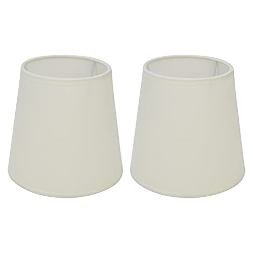 Tomotato Clip on Lampshades, Elegante Barrel Clip on Lampshades für E14 Birnen, Weiches Licht, Stoffmaterial für Tischlampen, Hängeleuchten, Deckenleuchten, Schlafzimmer, Flur, Büro von Tomotato