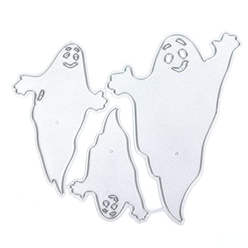 Tomotato Metall Schneidstempel Halloween Geister Die Cuts, Hochfester Kohlenstoffstempel für Bastelarbeiten, Kartenherstellung, DIY Scrapbooking Alben Papierhandwerk für Heimdekora von Tomotato