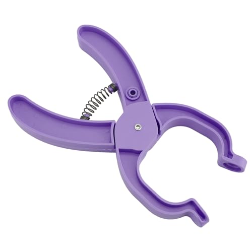 Tomotato Sicherheitsaugen-Werkzeug, ergonomisches Hilfsmittel mit Kunststoffdesign zur einfachen Installation von 5-30mm Sicherheitsaugen und Unterlegscheiben für Häkelpuppen und P (Lila) von Tomotato