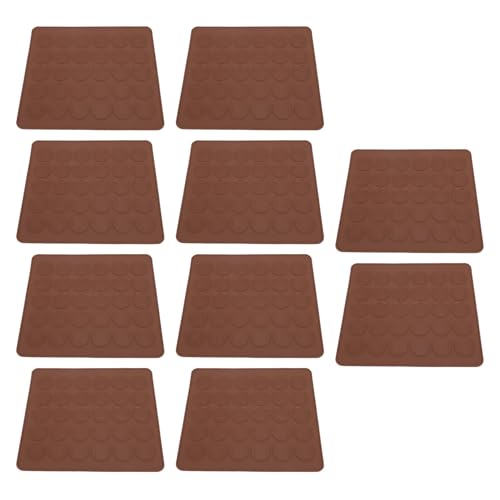 Tomotato Silikon Macaron Matte Backblech, 10 Stück 30 Hohlformen Antihaft-Backmatte für Macarons, gleichmäßige Wärmeverteilung, spülmaschinenfest, für Familienfeiern und gewerblich von Tomotato