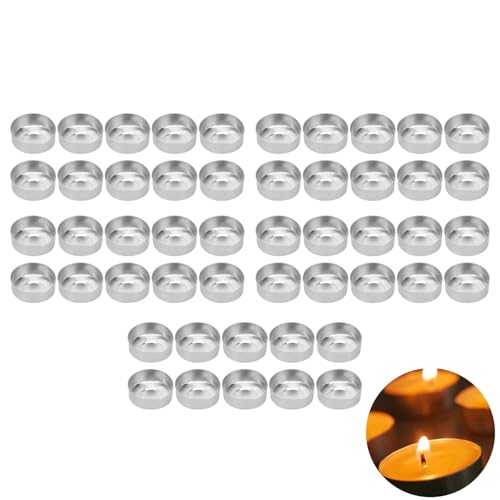 Tomotato Teelicht Dose, Hitzebeständige Aluminium Teelichthalter, DIY Kerzenherstellung, 3.6x1.5cm, 50 Stück, für Wohnzimmer, Schlafzimmer, Weihnachten, Hochzeit Tischdekoration Tomotato Teelicht Dose, Hitzebeständige Aluminium Teelichthalter, DIY Kerzenherstellung, 3.6x1.5cm, 50 Stück, für Wohnzimmer, Schlafzimmer, Weihnachten, Hochzeit Tischdekoration von Tomotato