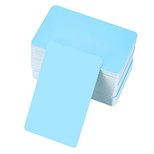 150 Stück Blanko Papier Karten, Karteikarten, Kraftpapierkarten, Spielkarten, Memory Karten Blanko, Visitenkarten Papier für Heimwerken Gedächtnis Lernen - Blau, 8,9 x 5,2 cm/3,5 x 2,04 Zoll von Tomoyuki