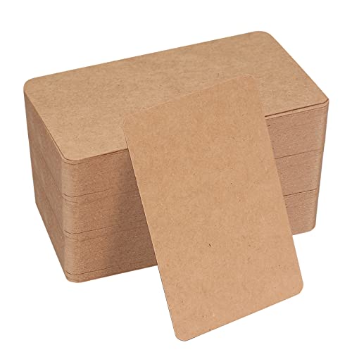 150 Stück Blanko Papier Karten, Karteikarten, Memory Karten Blanko, Spielkarten, Kraftpapierkarten, Visitenkarten Papier für Heimwerken Lernen Gedächtnis - Braun, 8,9 x 5,2 cm/3,5 x 2,04 Zoll 150 Stück Blanko Papier Karten, Karteikarten, Memory Karten Blanko, Spielkarten, Kraftpapierkarten, Visitenkarten Papier für Heimwerken Lernen Gedächtnis - Braun, 8,9 x 5,2 cm/3,5 x 2,04 Zoll von Tomoyuki