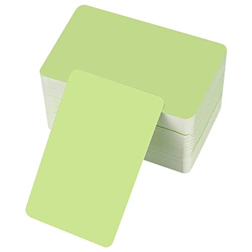 150 Stück Blanko Papier Karten, Karteikarten, Spielkarten, Memory Karten Blanko, Kraftpapierkarten, Visitenkarten Papier für Heimwerken Gedächtnis Lernen - Grün, 8,9 x 5,2 cm/3,5 x 2,04 Zoll 150 Stück Blanko Papier Karten, Karteikarten, Spielkarten, Memory Karten Blanko, Kraftpapierkarten, Visitenkarten Papier für Heimwerken Gedächtnis Lernen - Grün, 8,9 x 5,2 cm/3,5 x 2,04 Zoll von Tomoyuki