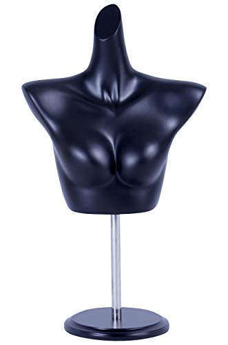 X1 Brust TonHan Schaufensterpuppe schwarz matt lackiert hochwertig ohne Kopf mit Metallplatte Frau Weiblich Neu (X1 Brust) von TonHan