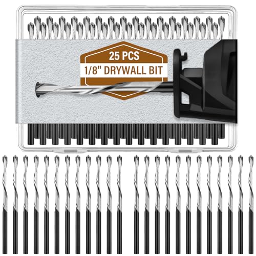 Tondiamo 25 Stück 0,35 cm Trockenbau-Fräser-Bits, Präzisions-Trockenbau-Führungspunkt-Schneid-Bits für die Verwendung mit Spiralsäge Tondiamo 25 Stück 0,35 cm Trockenbau-Fräser-Bits, Präzisions-Trockenbau-Führungspunkt-Schneid-Bits für die Verwendung mit Spiralsäge von Tondiamo
