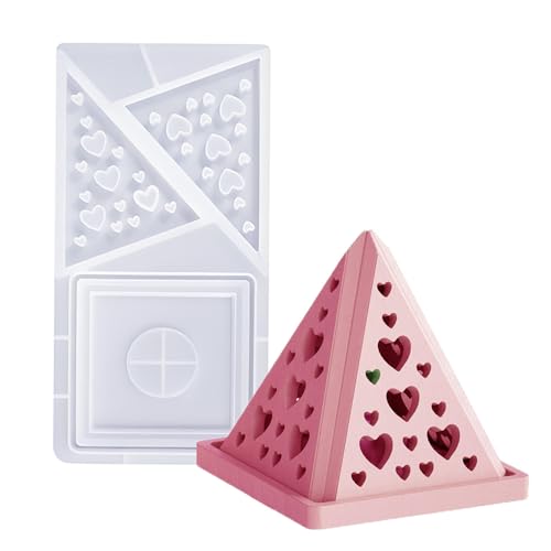 Tone Fun Love Pyramide Teelichthalter aus Kunstharz, Gips, Zementbeton, Formen, für Heimwerker, Schreibtischdekorationen, Kerzenständer, Kerzen usw Tone Fun Love Pyramide Teelichthalter aus Kunstharz, Gips, Zementbeton, Formen, für Heimwerker, Schreibtischdekorationen, Kerzenständer, Kerzen usw von Tone Fun