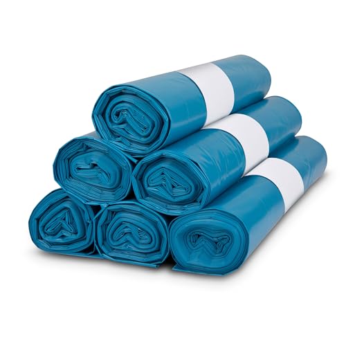TONECO Profi Müllsäcke 60 Stück Abfallsäcke Extra Stark Blau 70 cm x 110 cm - Müllbeutel - 120L - super stabil - 100% recycelte Folie (6) von Toneco