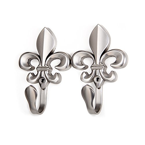 Wandhaken, Raffhalter für Vorhänge, Blumenform, aus Zinklegierung, 2 Stück silberfarben Wandhaken, Raffhalter für Vorhänge, Blumenform, aus Zinklegierung, 2 Stück silberfarben von Tong Yue