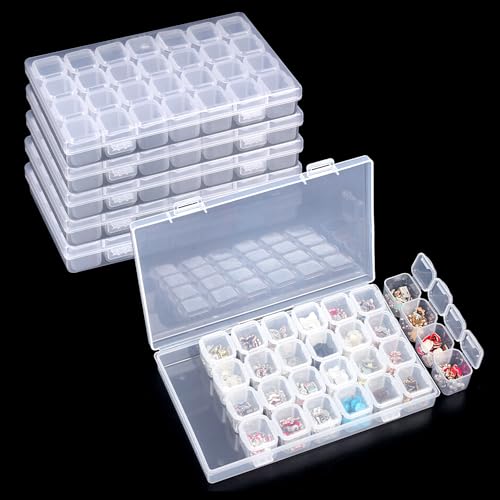 Tongboke 6 Stück Diamond Painting Aufbewahrung, 28 Fächer Diamond Painting Aufbewahrungsbox, Diamond Painting Box, für Diamant Stickerei, DIY Handwerk, Diamond Painting Zubehör Tongboke 6 Stück Diamond Painting Aufbewahrung, 28 Fächer Diamond Painting Aufbewahrungsbox, Diamond Painting Box, für Diamant Stickerei, DIY Handwerk, Diamond Painting Zubehör von Tongboke
