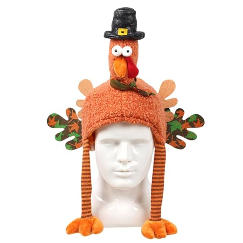 Tongfer Weihnachtlicher Truthahnhut, Thanksgiving Plüsch Truthahnhut mit Beinen, Plüsch Truthahnhut, Weihnachtsmützen für Erwachsene, Cartoon Plüsch Truthahn Hut für Thanksgiving Urlaub Tongfer Weihnachtlicher Truthahnhut, Thanksgiving Plüsch Truthahnhut mit Beinen, Plüsch Truthahnhut, Weihnachtsmützen für Erwachsene, Cartoon Plüsch Truthahn Hut für Thanksgiving Urlaub von Tongfer