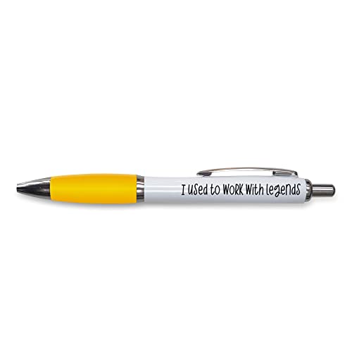Tongue in Peach Lustiges Geschenk für Kugelschreiber, Arbeitskollegen, Arbeit, Kollegen, Abschied, Arbeit, Arbeit, Arbeit, I Used To Work With Legends, lustiges Witz-Schreibwaren, Gelb PP67 Tongue in Peach Lustiges Geschenk für Kugelschreiber, Arbeitskollegen, Arbeit, Kollegen, Abschied, Arbeit, Arbeit, Arbeit, I Used To Work With Legends, lustiges Witz-Schreibwaren, Gelb PP67 von Tongue in Peach