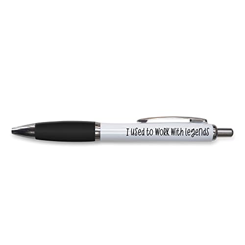 Tongue in Peach Lustiges Geschenk für Kugelschreiber, Arbeitskollegen, Arbeit, Kollegen, Abschied, Arbeit, Arbeit, Arbeit mit Legends, lustiges Witz, Schwarz PP67 von Tongue in Peach