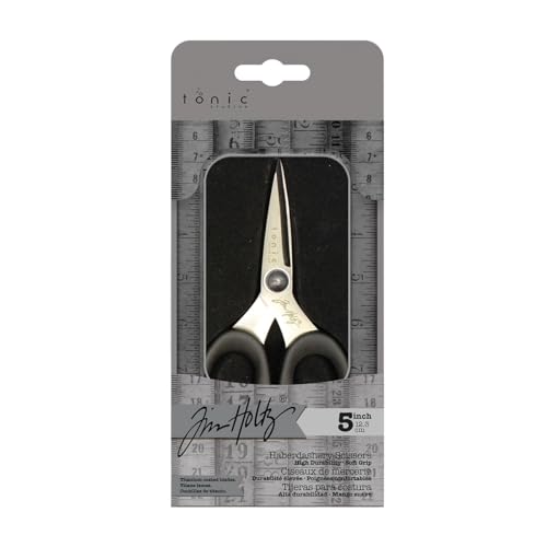 Tim Holtz Kleine Schere, 12,7 cm, Allzweckschere zum Schneiden von Stoff, Basteln und Nähen, robuste Mini-Schere mit Titan-Mikrospitze und Komfortgriff Tim Holtz Kleine Schere, 12,7 cm, Allzweckschere zum Schneiden von Stoff, Basteln und Nähen, robuste Mini-Schere mit Titan-Mikrospitze und Komfortgriff von Tonic Studios