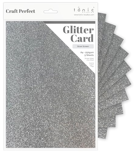 Tonic Studios Cardstock, Pappe, Silber, A4 Tonic Studios Cardstock, Pappe, Silber, A4 von Tonic Studios