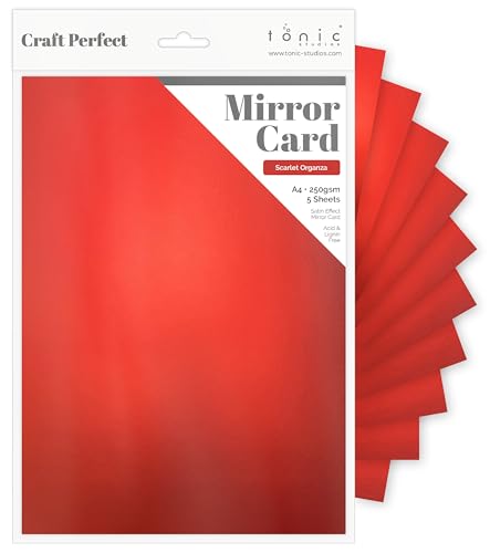 Tonic Studios Craft Card, Scarlet Organza, A4 Tonic Studios Craft Card, Scarlet Organza, A4 von Tonic Studios
