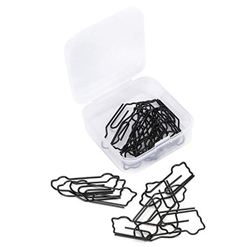 30-Teilige BüRoklammern In Verschiedenen GrößEn, Schwarze Autoform, KreativitäT, Beschichtetes Metall, Modellierung, Langlebige Und Rostfreie BüRoklammern FüR Papierkram 30-Teilige BüRoklammern In Verschiedenen GrößEn, Schwarze Autoform, KreativitäT, Beschichtetes Metall, Modellierung, Langlebige Und Rostfreie BüRoklammern FüR Papierkram von Tonsa