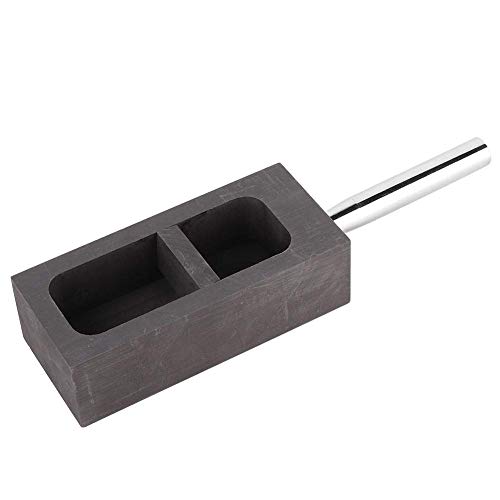 Graphitform, Graphitguss Reiner Graphit-Barren Schmelztiegel für Gold Silber Schmelzguss Raffination mit Hochwertigem Graphitmaterial, guter Wärmeleitfähigkeit(2 KG) von Tonysa