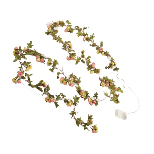 LED-Rosenblüten-Lichterkette, 40 Stück LED-Perlen-Blumenranken-Lichterkette, Romantische Dekoration, für Hochzeit, Party, Garten, Zuhause, Tisch, Wand, Schlafzimmer, Dekoration, LED-Rosenblüten-Lichterkette, 40 Stück LED-Perlen-Blumenranken-Lichterkette, Romantische Dekoration, für Hochzeit, Party, Garten, Zuhause, Tisch, Wand, Schlafzimmer, Dekoration, von Tonysa