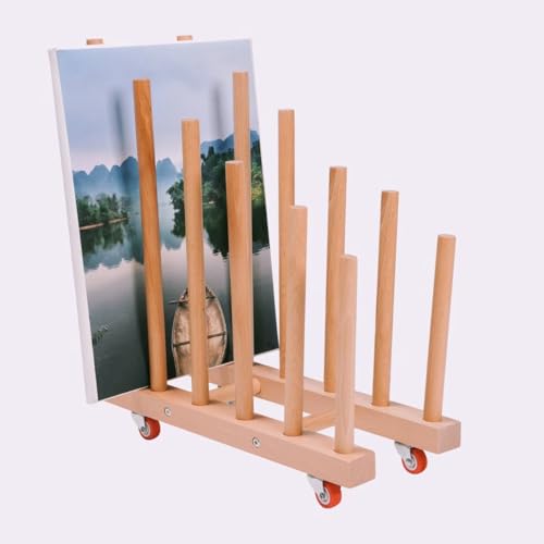 Tonyutech Kunstregal mit Rollen – Holzständer für Leinwand und Zeichenbrett, perfekt für Studios, Galerien, Museen, Kunststätten Tonyutech Kunstregal mit Rollen – Holzständer für Leinwand und Zeichenbrett, perfekt für Studios, Galerien, Museen, Kunststätten von Tonyutech