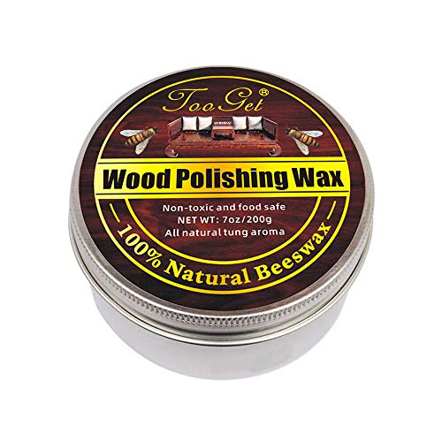 TooGet Wood Seasoning Bienenwachs Möbelpolitur & Restaurierungspflege Bienenwachs, Anzug für Holz & Möbel, Bambus, Holzoberflächen, Holzpoliturschutz - 200g von TooGet