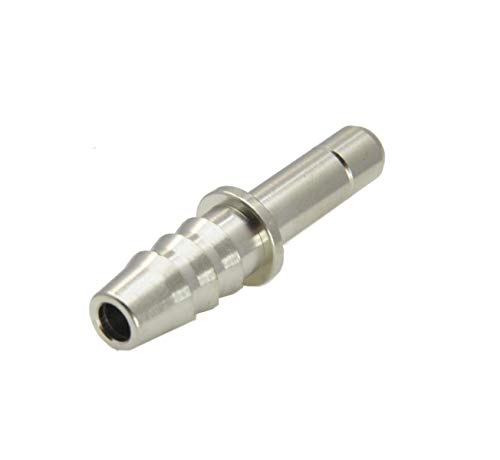 IQS Stecknippel 8 mm - 6 mm Schlauchtülle Messing vernickelt von ToolNerds