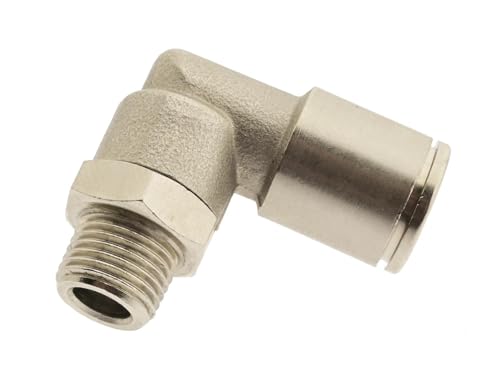 IQS Winkel - Steckverschraubung R 1/4" - 4 mm, Messing vernickelt Hochtemperatur von ToolNerds