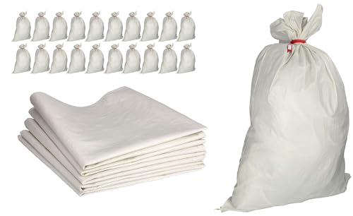 ToolSpace 20x Gewebesäcke Polypropylen-Sack, PP-Gewebe 105x65 cm - Propylen-Säcke 50 kg Ideal für Futtermittel, Getreide, Kohle, Öko-Pulver Lagerung von losen Gegenständen, Waren Transportsack ToolSpace 20x Gewebesäcke Polypropylen-Sack, PP-Gewebe 105x65 cm - Propylen-Säcke 50 kg Ideal für Futtermittel, Getreide, Kohle, Öko-Pulver Lagerung von losen Gegenständen, Waren Transportsack von ToolSpace