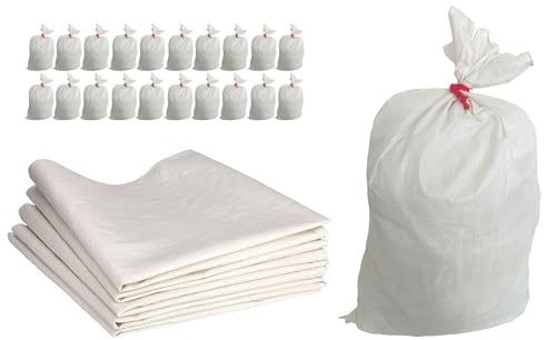 ToolSpace 20x Gewebesäcke Polypropylen-Sack, PP-Gewebe 85x50 cm - Propylen-Säcke 25 kg Ideal für Futtermittel, Getreide, Kohle, Öko-Pulver Lagerung von losen Gegenständen, Waren Transportsack ToolSpace 20x Gewebesäcke Polypropylen-Sack, PP-Gewebe 85x50 cm - Propylen-Säcke 25 kg Ideal für Futtermittel, Getreide, Kohle, Öko-Pulver Lagerung von losen Gegenständen, Waren Transportsack von ToolSpace