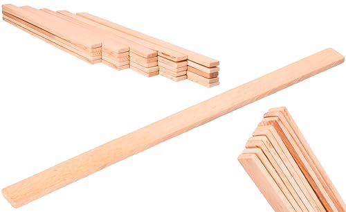 ToolSpace 25x Holz Farbrührer 300 mm Rührer für Farben, Rührstab Farbe einfaches Mischen Farbrührspatel Modelbau Basteln Bemalen Kunst Rührstab zum mischen Aller Farben Spatel Kosmetik Deko Kreativ von ToolSpace