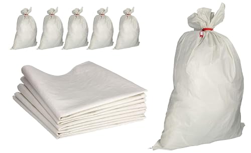 ToolSpace 5x Gewebesäcke Polypropylen-Sack, PP-Gewebe 105x65 cm - Propylen-Säcke 50 kg Ideal für Futtermittel, Getreide, Kohle, Öko-Pulver Lagerung von losen Gegenständen, Waren Transportsack ToolSpace 5x Gewebesäcke Polypropylen-Sack, PP-Gewebe 105x65 cm - Propylen-Säcke 50 kg Ideal für Futtermittel, Getreide, Kohle, Öko-Pulver Lagerung von losen Gegenständen, Waren Transportsack von ToolSpace