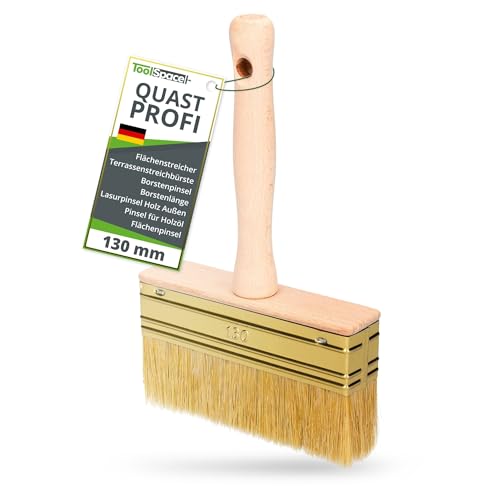 ToolSpace Quast 130 mm Profi Flächenstreicher Deckenbürste Kleisterbürste Fassadenpinsel Holzgriff Kleisterpinsel Tapetenkleister Tapezierbürste Borstenpinsel zum Grundieren Tiefengrund Lasurpinsel ToolSpace Quast 130 mm Profi Flächenstreicher Deckenbürste Kleisterbürste Fassadenpinsel Holzgriff Kleisterpinsel Tapetenkleister Tapezierbürste Borstenpinsel zum Grundieren Tiefengrund Lasurpinsel von ToolSpace