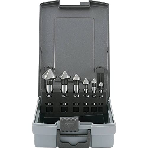 Toolcraft 1614138 Kegelsenker-Set 6teilig 6.3 mm, 8.3 mm, 10.4 mm, 12.4 mm, 16.5 mm, 20.5 mm HSS Zylinderschaft 1 St. Toolcraft 1614138 Kegelsenker-Set 6teilig 6.3 mm, 8.3 mm, 10.4 mm, 12.4 mm, 16.5 mm, 20.5 mm HSS Zylinderschaft 1 St. von Toolcraft