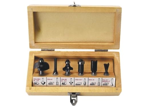 Toolland Fräswerkzeuge, 6-teiliges Set, in einer hölzernen Aufbewahrungsbox, ideal für DIY-Holzbearbeitung Toolland Fräswerkzeuge, 6-teiliges Set, in einer hölzernen Aufbewahrungsbox, ideal für DIY-Holzbearbeitung von Toolland a land of possibilities