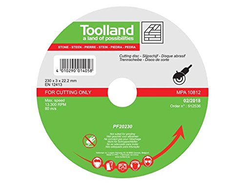 Toolland PF20230 Trennscheibe, Stein, 230 mm Durchmesser von Perel