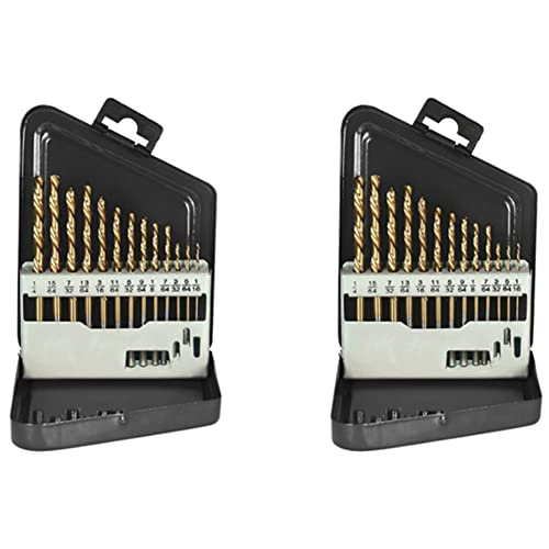 Toolvvik 26-Teiliges Linkshänder-Bohrer-Set Extraktor-Bohrer für Metall-Elektrowerkzeuge-Zubehör mit Titannitrid-Beschichtung Toolvvik 26-Teiliges Linkshänder-Bohrer-Set Extraktor-Bohrer für Metall-Elektrowerkzeuge-Zubehör mit Titannitrid-Beschichtung von Toolvvik