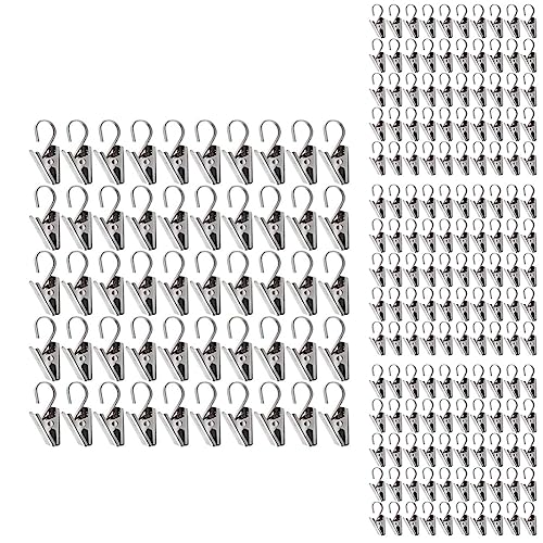 Toolvvik 400 Stücke Edelstahl Vorhang Clips mit Haken für Vorhang Fotos Dekoration Außen Draht Halter Toolvvik 400 Stücke Edelstahl Vorhang Clips mit Haken für Vorhang Fotos Dekoration Außen Draht Halter von Toolvvik