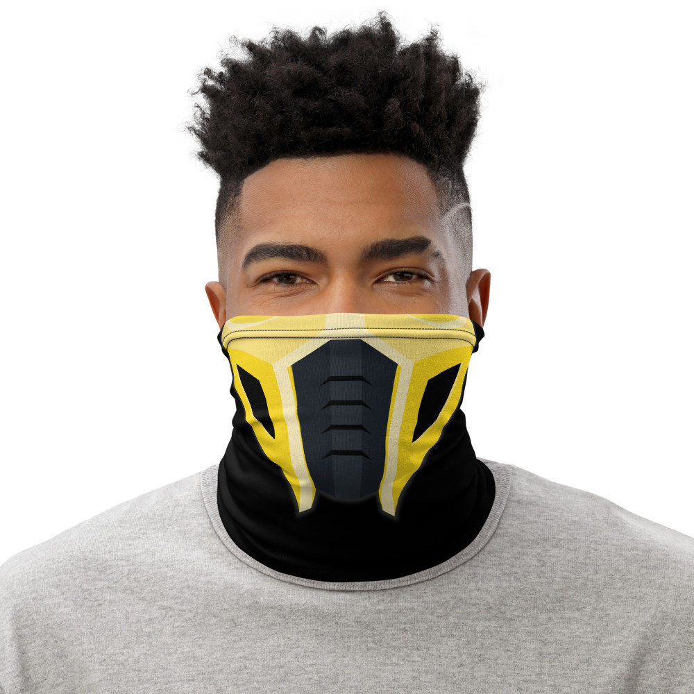 Ninja Gesichtsmaske | Gelb Design Videospiel-Neck Gaiter von ToonMachine