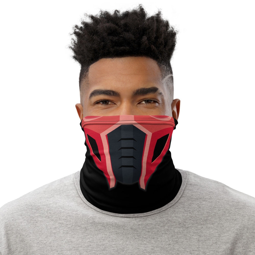 Ninja Gesichtsmaske | Rotes Design Videospiel Neck Gaiter von ToonMachine