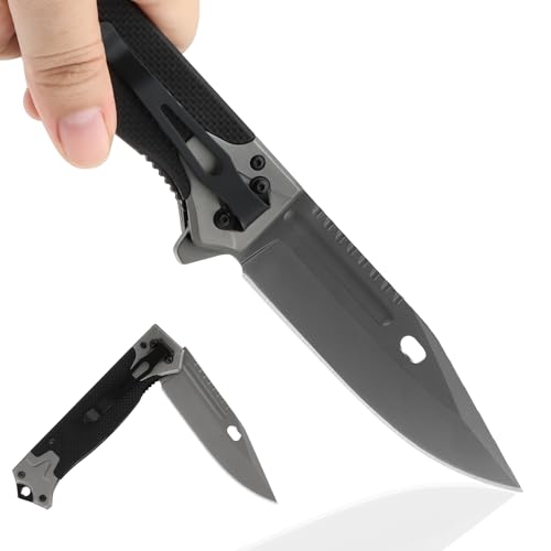 ToopMount Taschen Klappmesser, 3,86 Zoll 3CR13 Klinge, Klappmesser mit Taschenclip Glasbrecher, Kompaktes Überlebensmesser, Faltbares Messer für Camping Wandern Geschenk ToopMount Taschen Klappmesser, 3,86 Zoll 3CR13 Klinge, Klappmesser mit Taschenclip Glasbrecher, Kompaktes Überlebensmesser, Faltbares Messer für Camping Wandern Geschenk von ToopMount