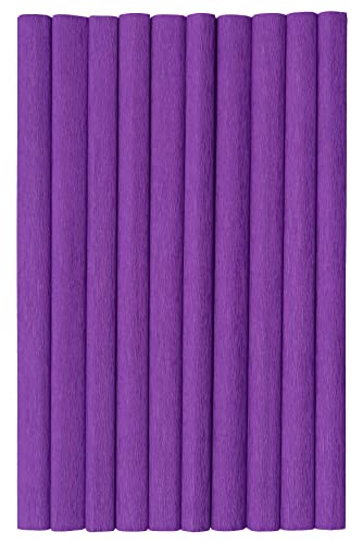 Krepppapier 50x200 cm purple 10er Pack von Top-2000