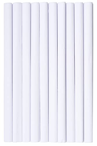 Krepppapier 50x200 cm Crepepapier für Handwerke, Kräuselpapier zur Dekoration, Schulpapier, Rollenpapier Elastizität, nicht abfärbende Farben, weiß 10er Pack Krepppapier 50x200 cm Crepepapier für Handwerke, Kräuselpapier zur Dekoration, Schulpapier, Rollenpapier Elastizität, nicht abfärbende Farben, weiß 10er Pack von Top-2000